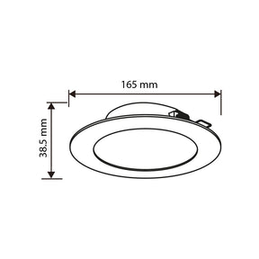 EMPOTRABLE BLANCO 10.5W ATENUABLE LUZ CÁLIDA PARA BOTE 1050LM