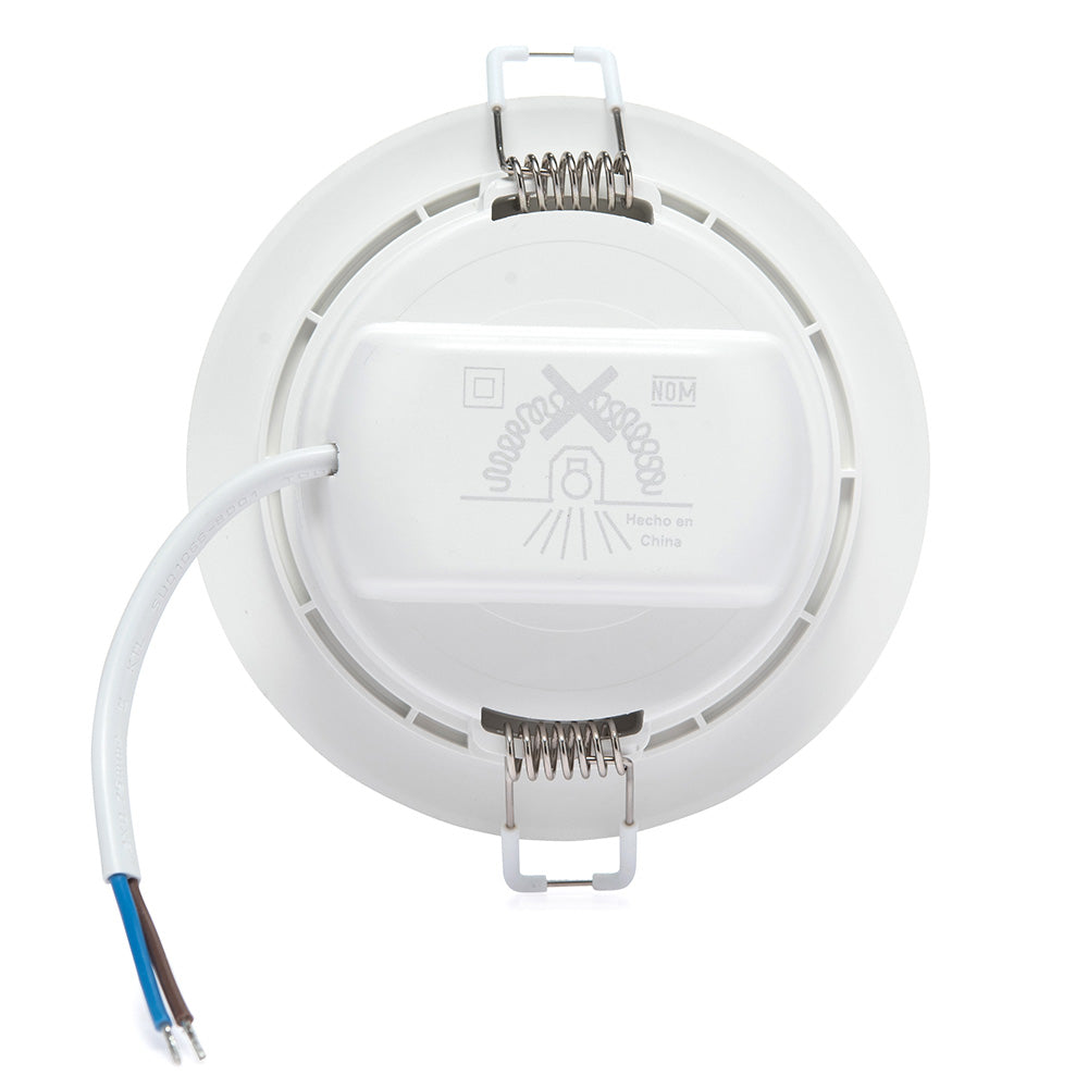 EMPOTRABLE BLANCO, 6W, LUZ CÁLIDA, IP20, BOTE CHICO, 600LM