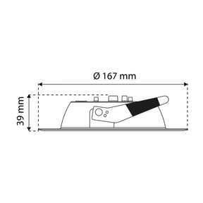 EMPOTRABLE BLANCO 12W ATENUABLE LUZ NEUTRA PARA BOTE, 1320LM