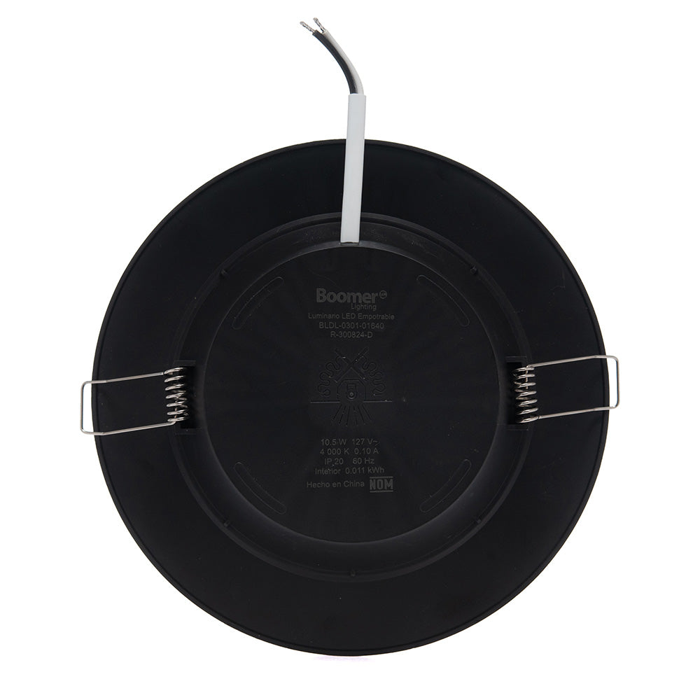 EMPOTRABLE LED NEGRO ATENUABLE DE 10W LUZ NEUTRA 1050 LM