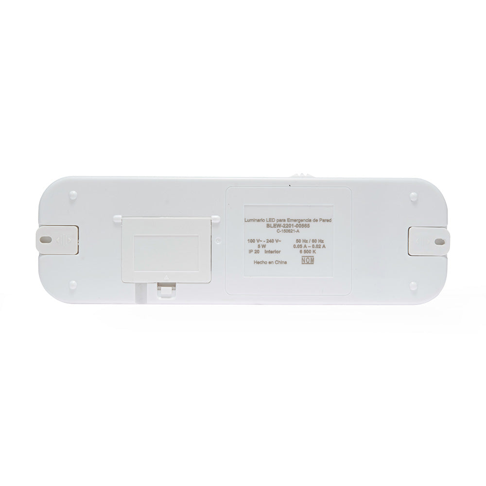 LÁMPARA DE EMERGENCIA, 5W, RECARGABLE, INTERIOR, 200LM