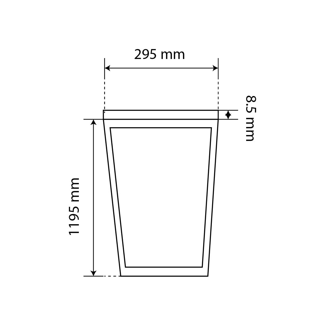 PANEL LED EMPOTRABLE DE LUZ FRÍA DE 40W (1.20×0.30 M)