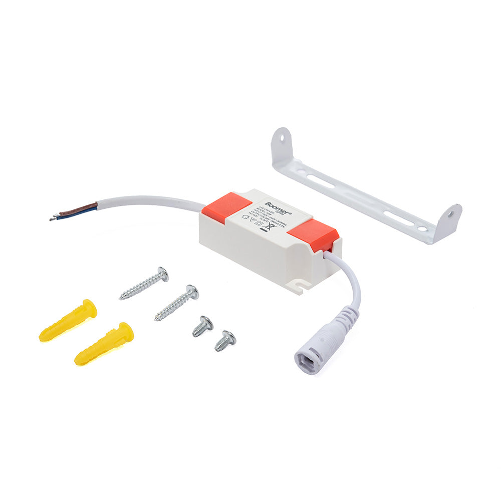 LÁMPARA PANEL ÓPTICO REDONDO PARA SOBREPONER, 12W, LUZ FRÍA