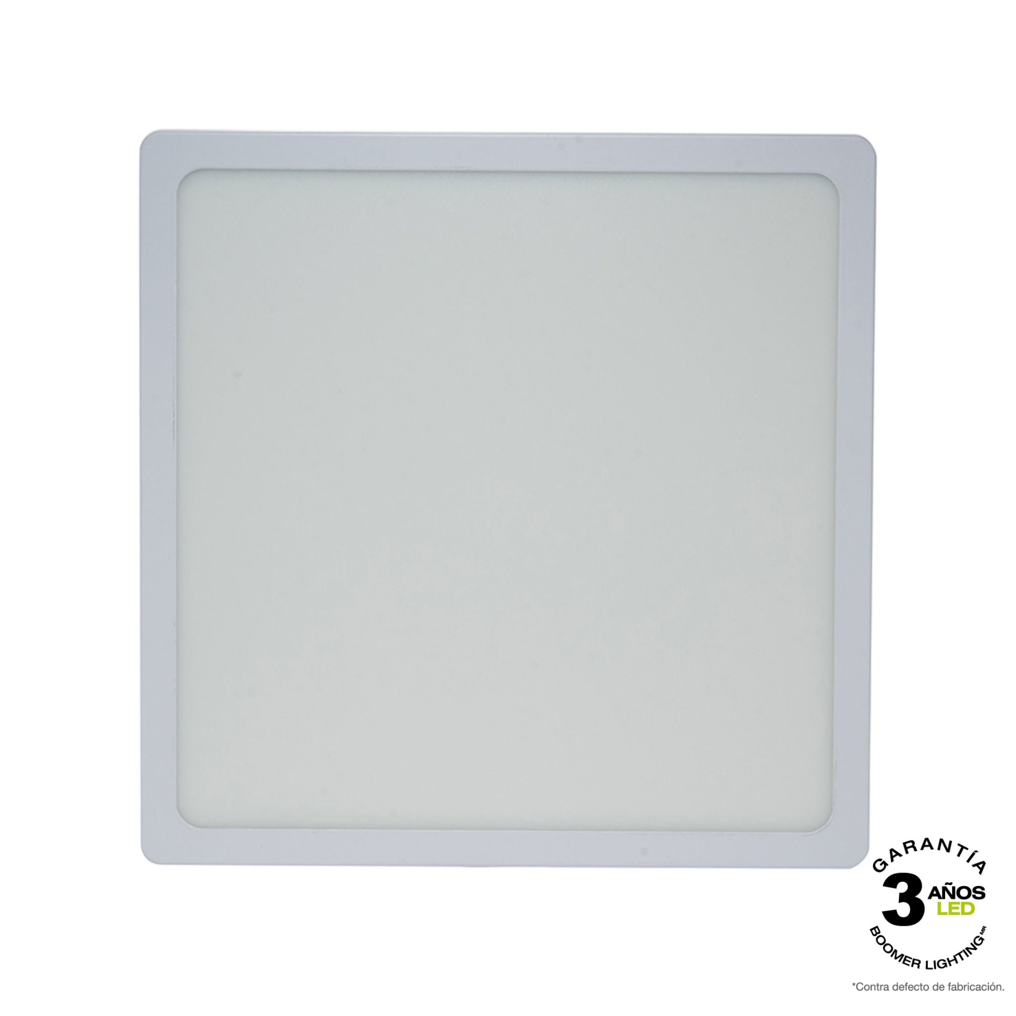 PANEL LED CUADRADO 24W PARA SOBREPONER LUZ CÁLIDA 3000K IP20