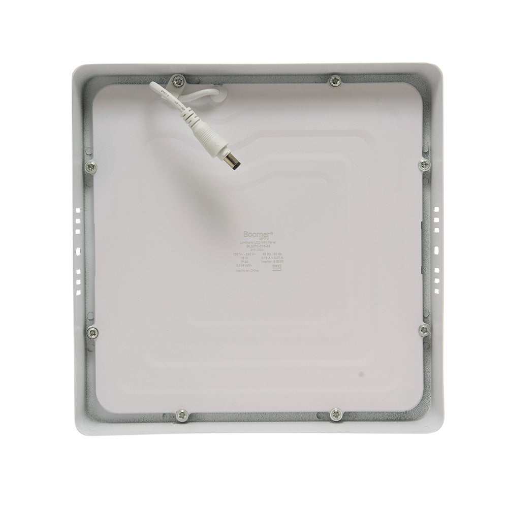 LÁMPARA PANEL LED CUADRADO PARA SOBREPONER, 18W, LUZ FRÍA