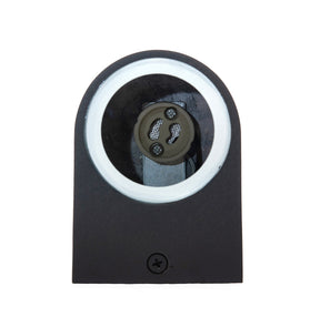 LÁMPARA ARBOTANTE PARA PARED S NEGRO, BASE GU10, 6.5W, EXT