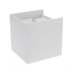 LÁMPARA ARBOTANTE BOX 3D BLANCO, 6W, LUZ CÁLIDA, EXTERIOR