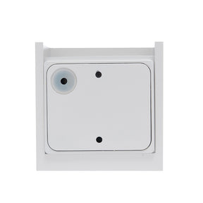 LÁMPARA ARBOTANTE BOX 3D BLANCO, 6W, LUZ CÁLIDA, EXTERIOR