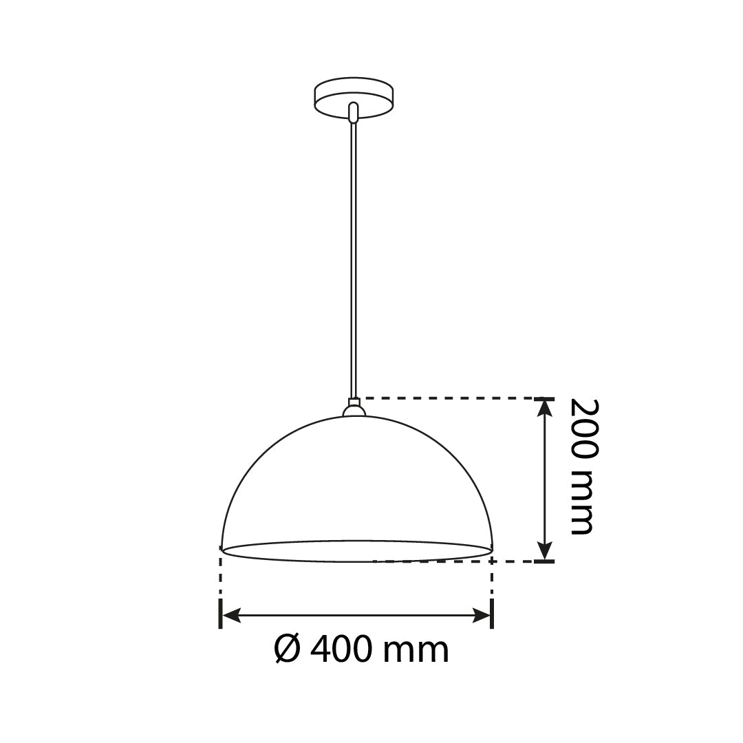 LÁMPARA COLGANTE MASSIMA NEGRO, 15 W, BASE E27, INTERIOR, AL