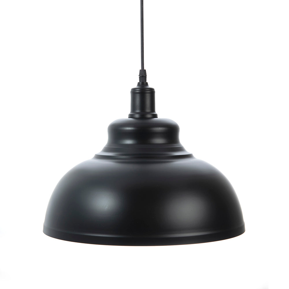 LÁMPARA COLGANTE GIULIA NEGRO, 15 W, BASE E27, INTERIOR, AL