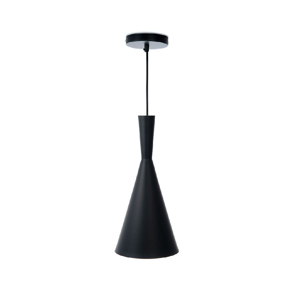 LÁMPARA COLGANTE ROCCO NEGRO, 15 W, BASE E27, INTERIOR, AL
