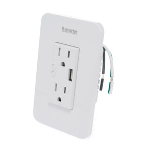 CONTACTO DOBLE CON USB SMART, MANEJO POR APP