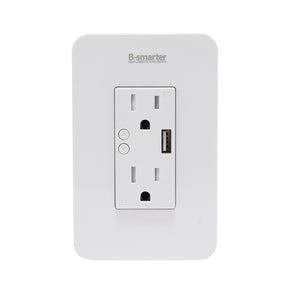CONTACTO DOBLE CON USB SMART, MANEJO POR APP