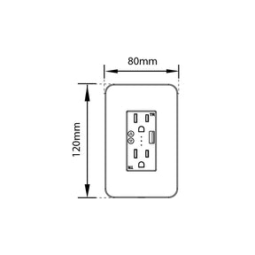 CONTACTO DOBLE CON USB SMART, MANEJO POR APP