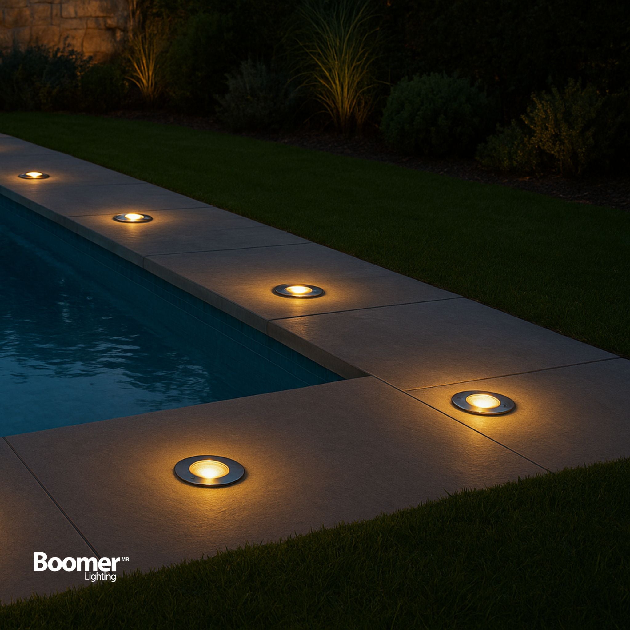 EMPOTRABLE LED REDONDO DE PISO 9W LUZ CÁLIDA 3000K IP66 EXTERIOR