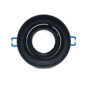 MARCO EMPOTRABLE Y3R3 NEGRO PARA FOCO LED, 6.5W, GU10 Y MR16
