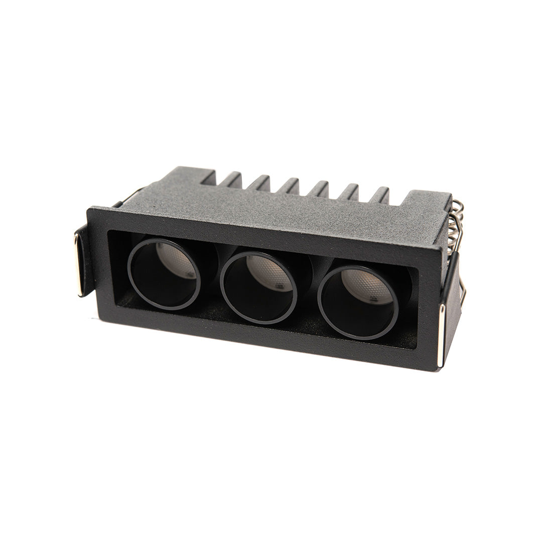 EMPOTRABLE NEGRO HS MINI RZ 36°, 7.5 W, 3000K, 344 LM