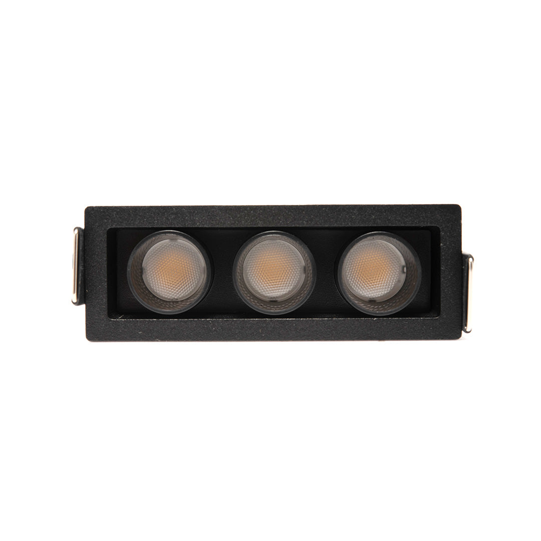 EMPOTRABLE NEGRO HS MINI RZ 36°, 7.5 W, 3000K, 344 LM