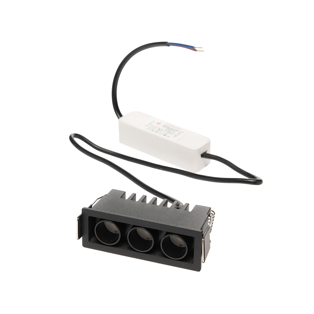 EMPOTRABLE NEGRO HS MINI RZ 36°, 7.5 W, 4000K, 403 LM