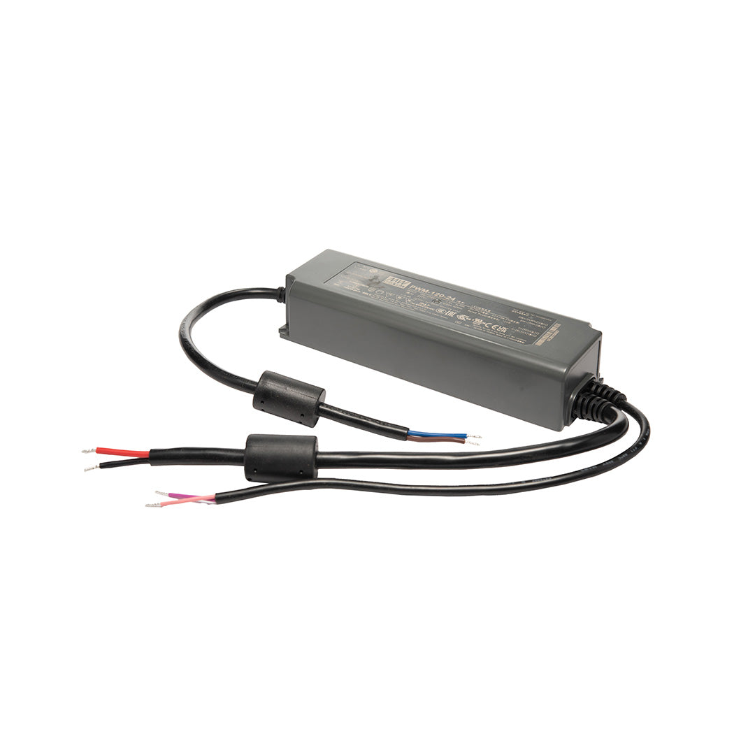 DRIVER GRIS EXTERIOR 120W 24V ENTRADA 100-305V PARA TIRA LED