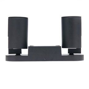 LÁMPARA SOBREPONER DOBLE DIRIGIBLE TURK NEGRO 16W BASE GU10