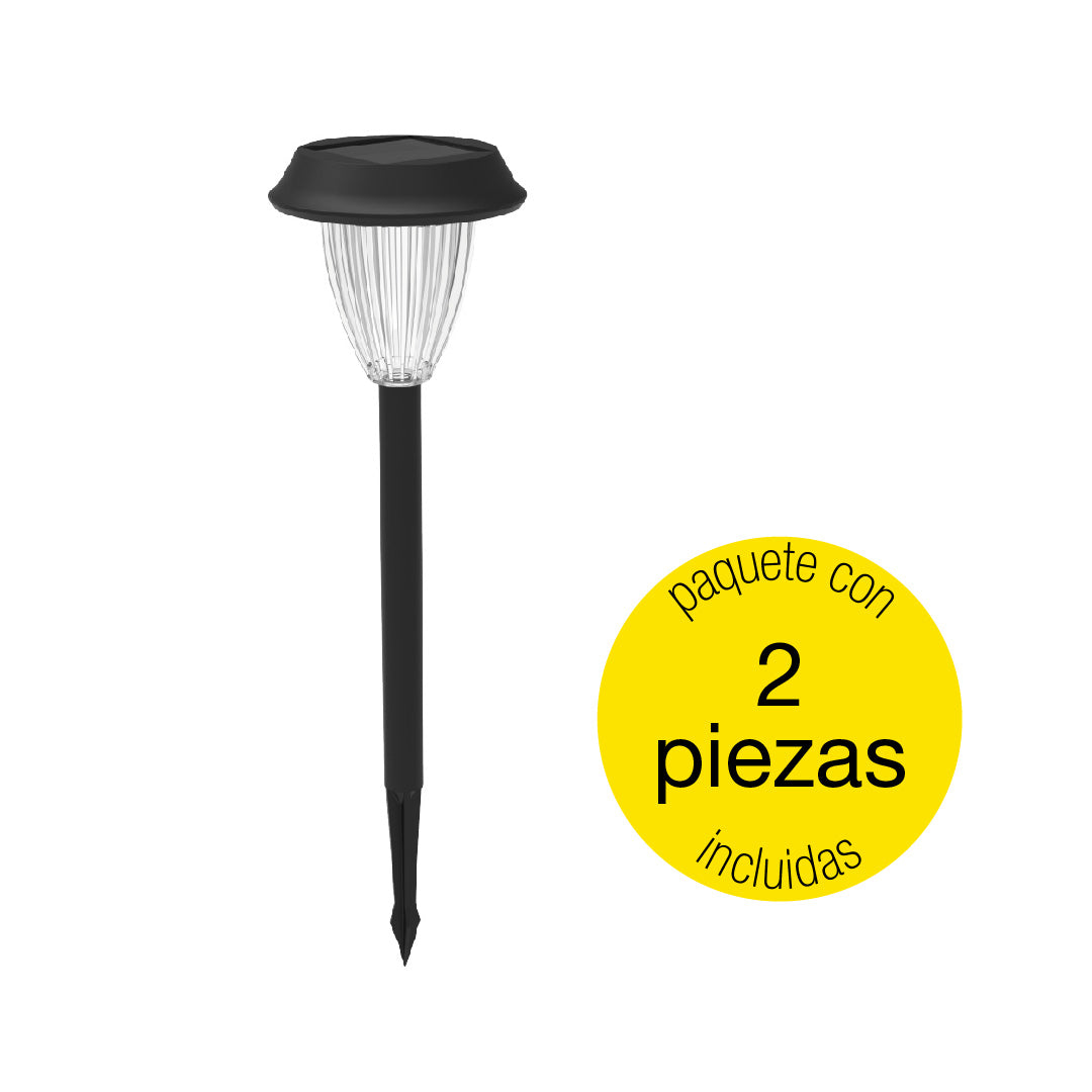 2 PIEZAS DE LÁMPARA SOLAR LED TIPO ESTACA, LUZ RGB, PARA JARDÍN EXTERIOR