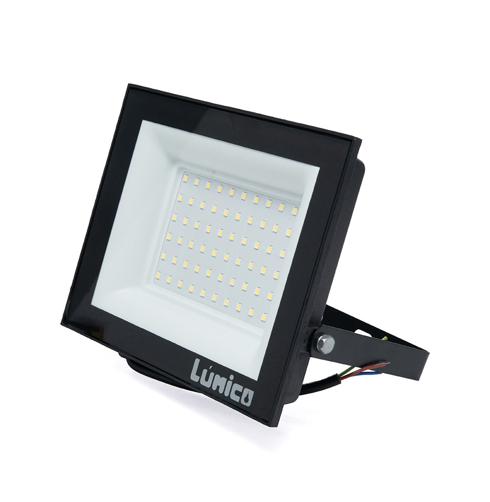 REFLECTOR LED LÚMICO, 50 W, 6500 K, IP 65, NEGRO