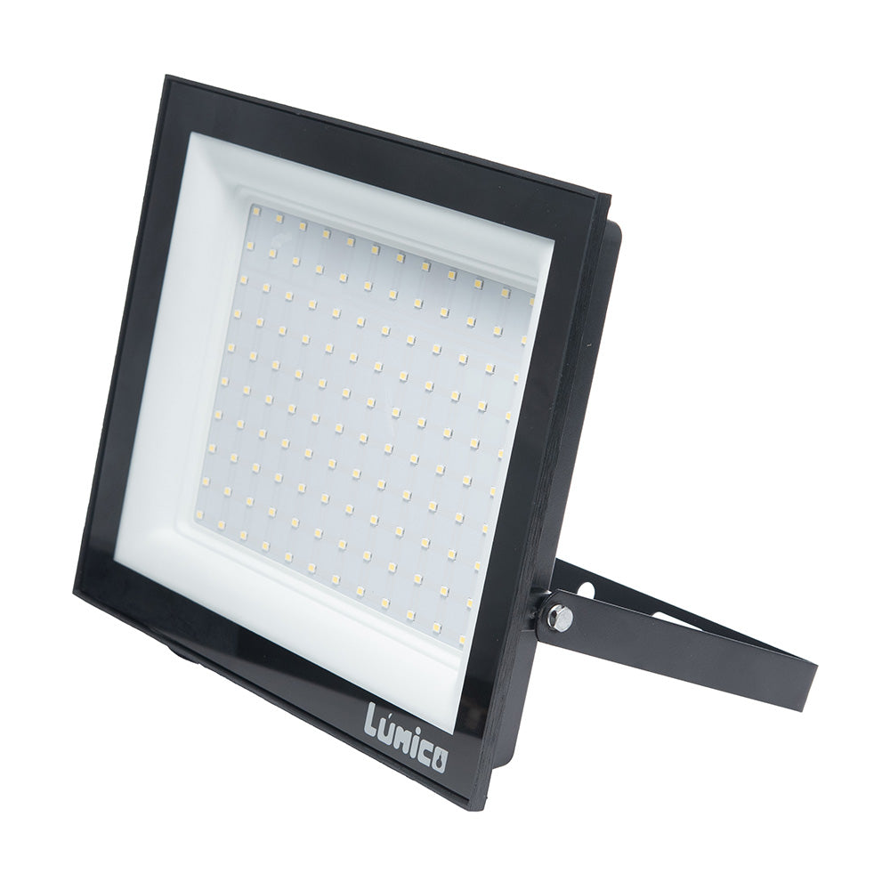 REFLECTOR LED LÚMICO, 100 W, 6500 K, IP 65, NEGRO