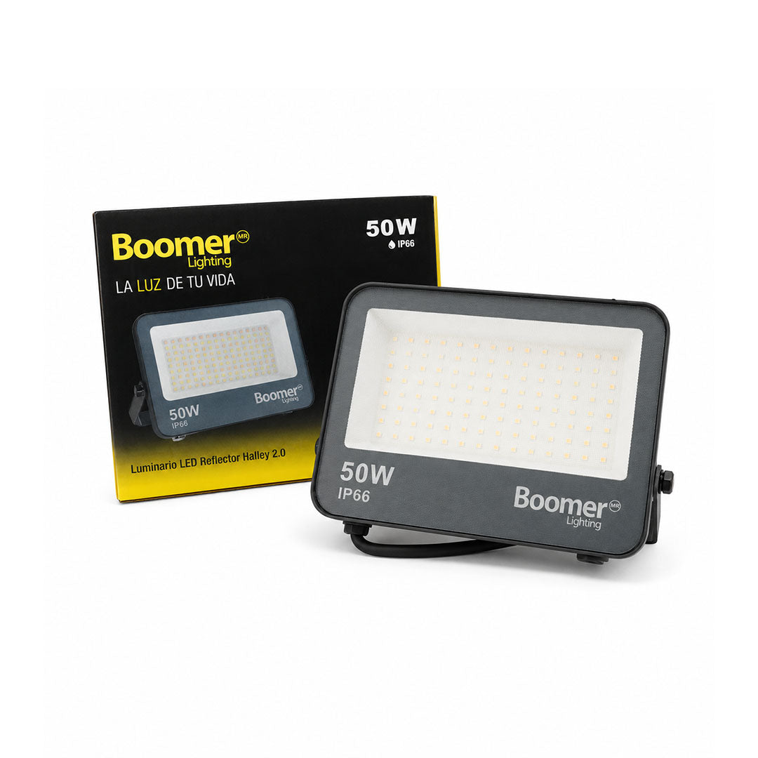 REFLECTOR LED HALLEY GRIS EXTERIOR 50W COLOR LUZ AJUSTABLE