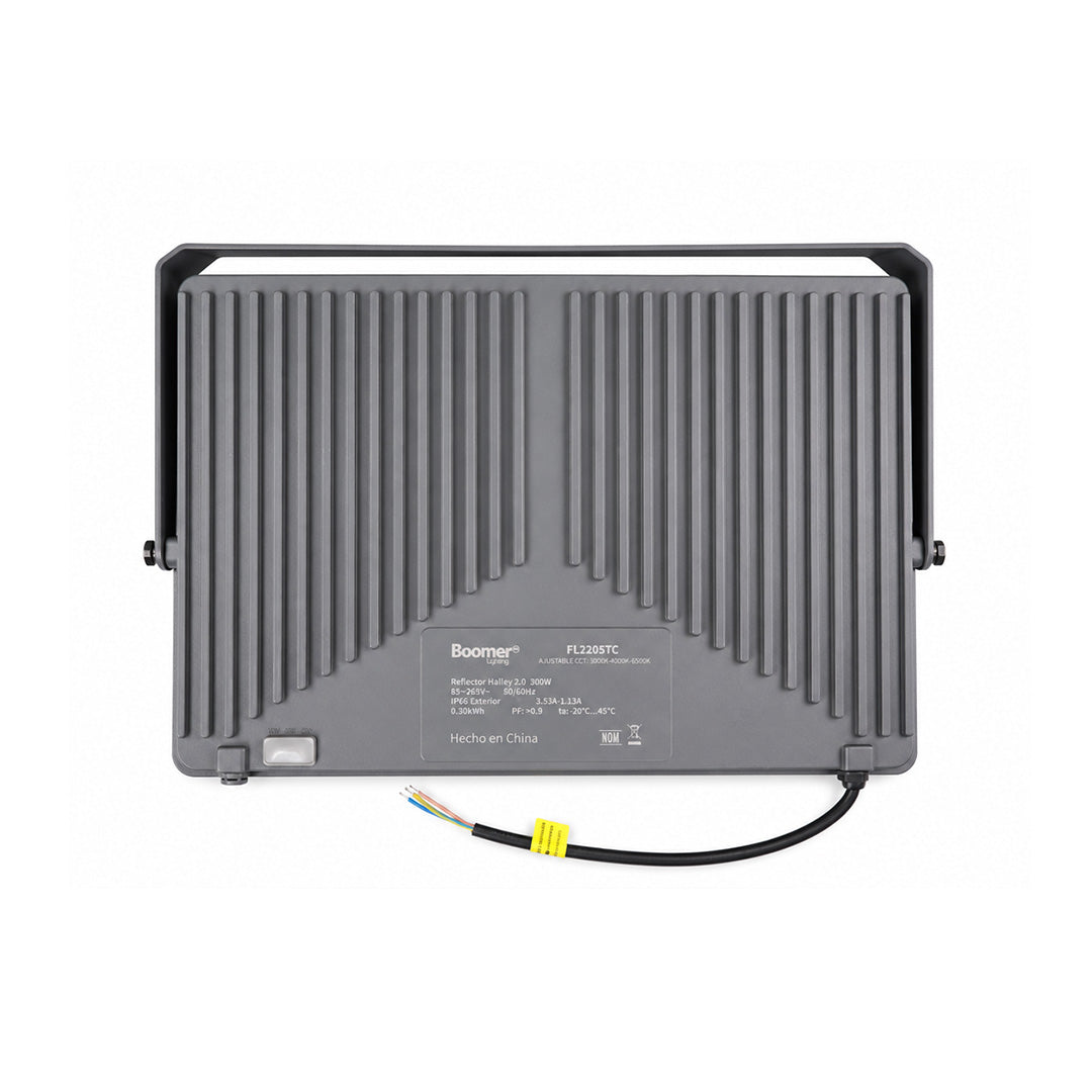 REFLECTOR LED HALLEY GRIS EXTERIOR 300W COLOR LUZ AJUSTABLE