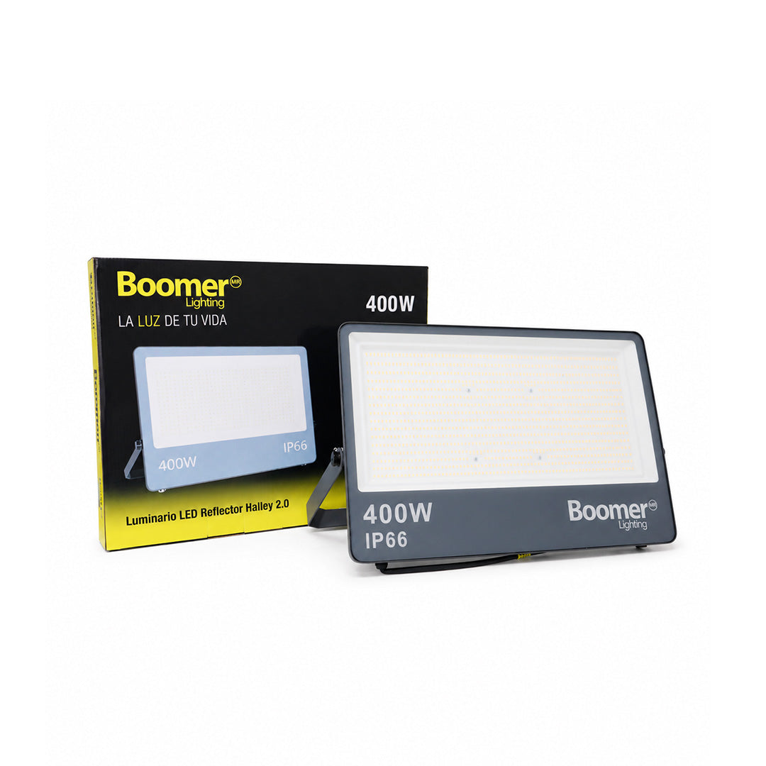 REFLECTOR LED HALLEY GRIS EXTERIOR 400W COLOR LUZ AJUSTABLE