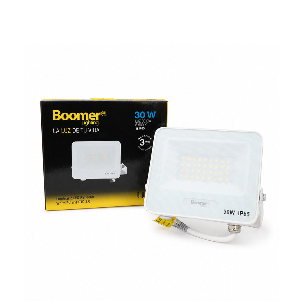 REFLECTOR LED STD BLANCO EXTERIOR 30W LUZ FRÍA