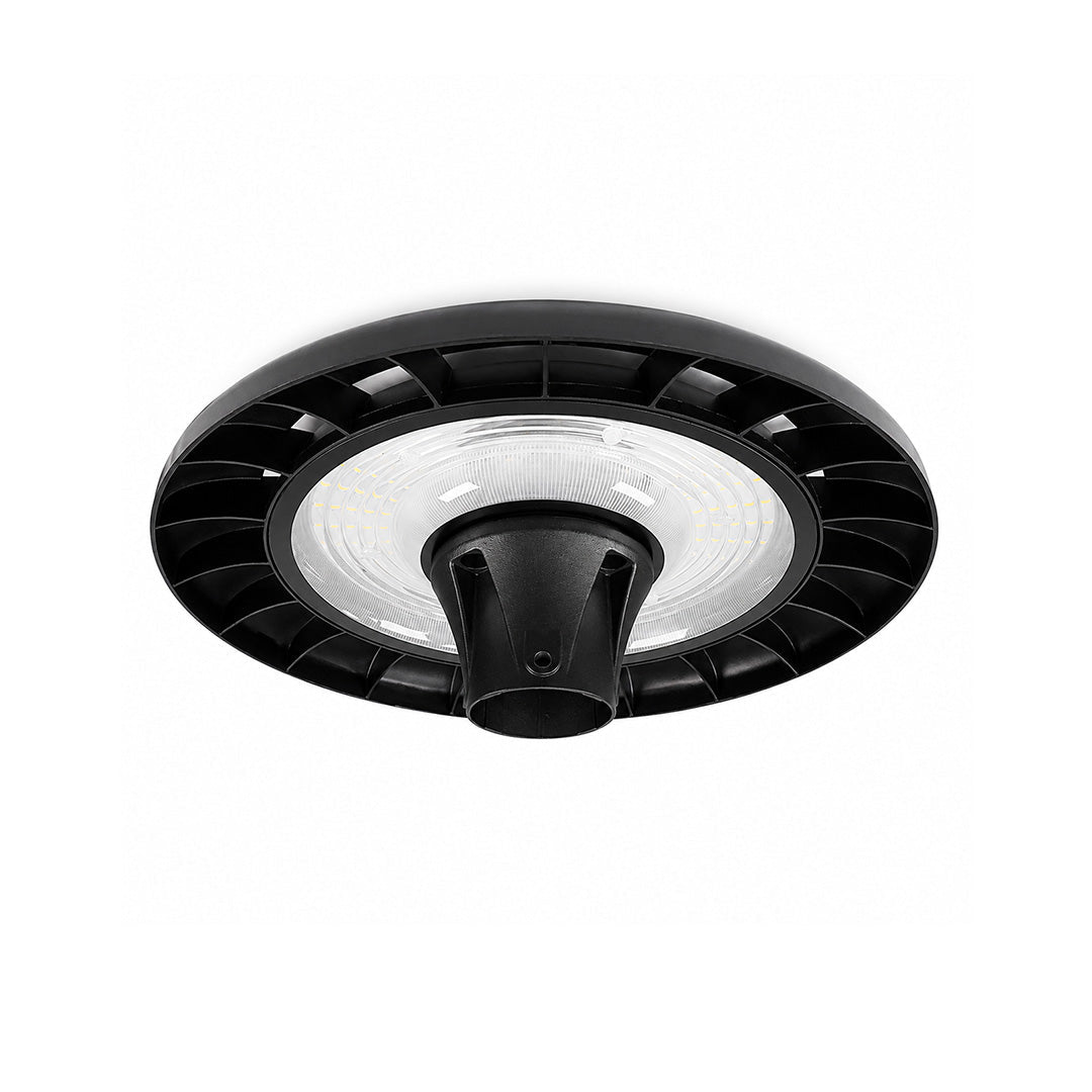 LÁMPARA PUNTA DE POSTE PARA JARDÍN 100W LUZ FRÍA