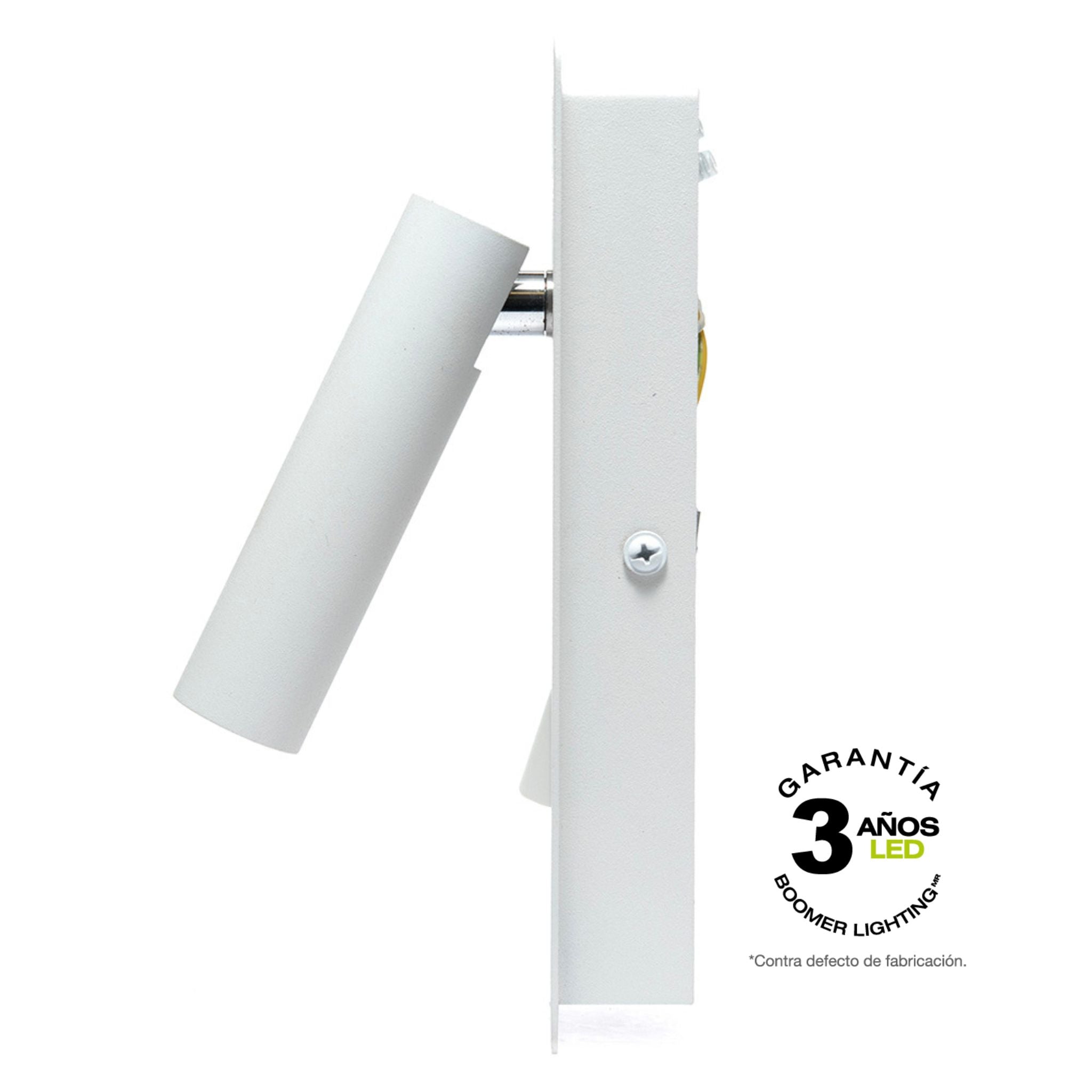 LÁMPARA DE LECTURA LED BLANCA, 3W, LUZ CÁLIDA, 360 LM, DIRIGIBLE