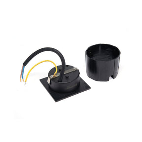 LÁMPARA DE CORTESÍA EMPOTRABLE NEGRO A3, 3W, 3000K, IP65