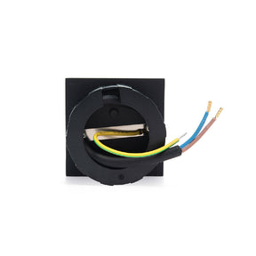 LÁMPARA DE CORTESÍA EMPOTRABLE NEGRO A3, 3W, 3000K, IP65