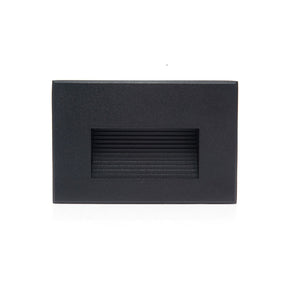 LÁMPARA DE CORTESÍA EMPOTRABLE NEGRO ALBA, 3W, 3000K, IP65