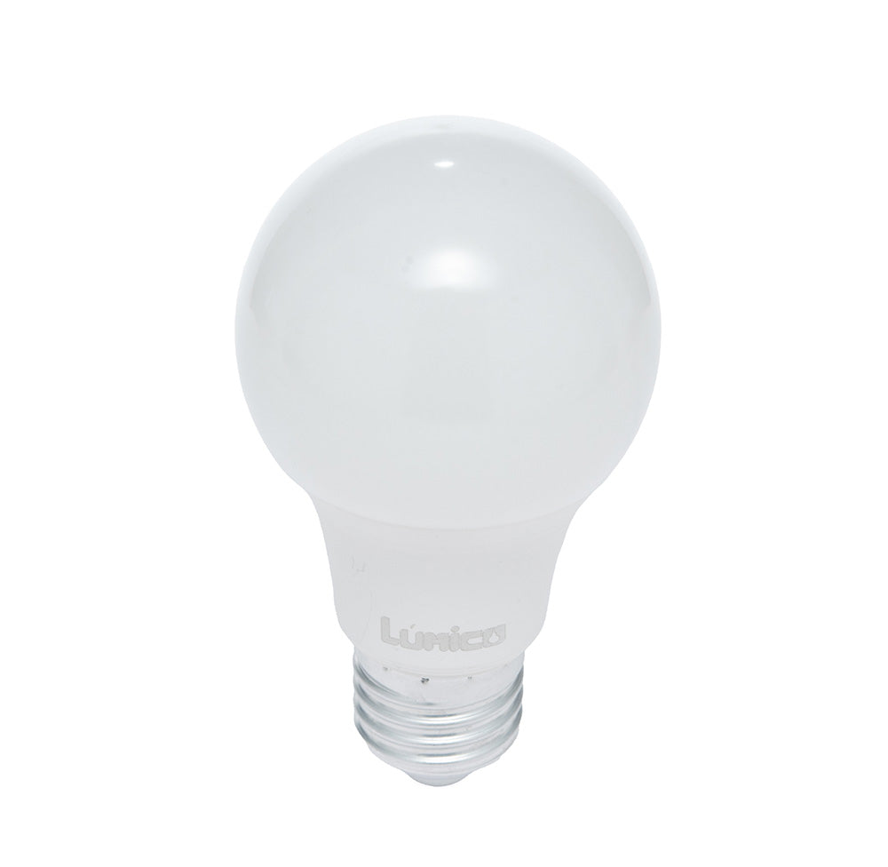 PAQUETE DE 5 FOCOS LED LÚMICO, A19, 9W, LUZ FRÍA, 810 LM, BASE E27