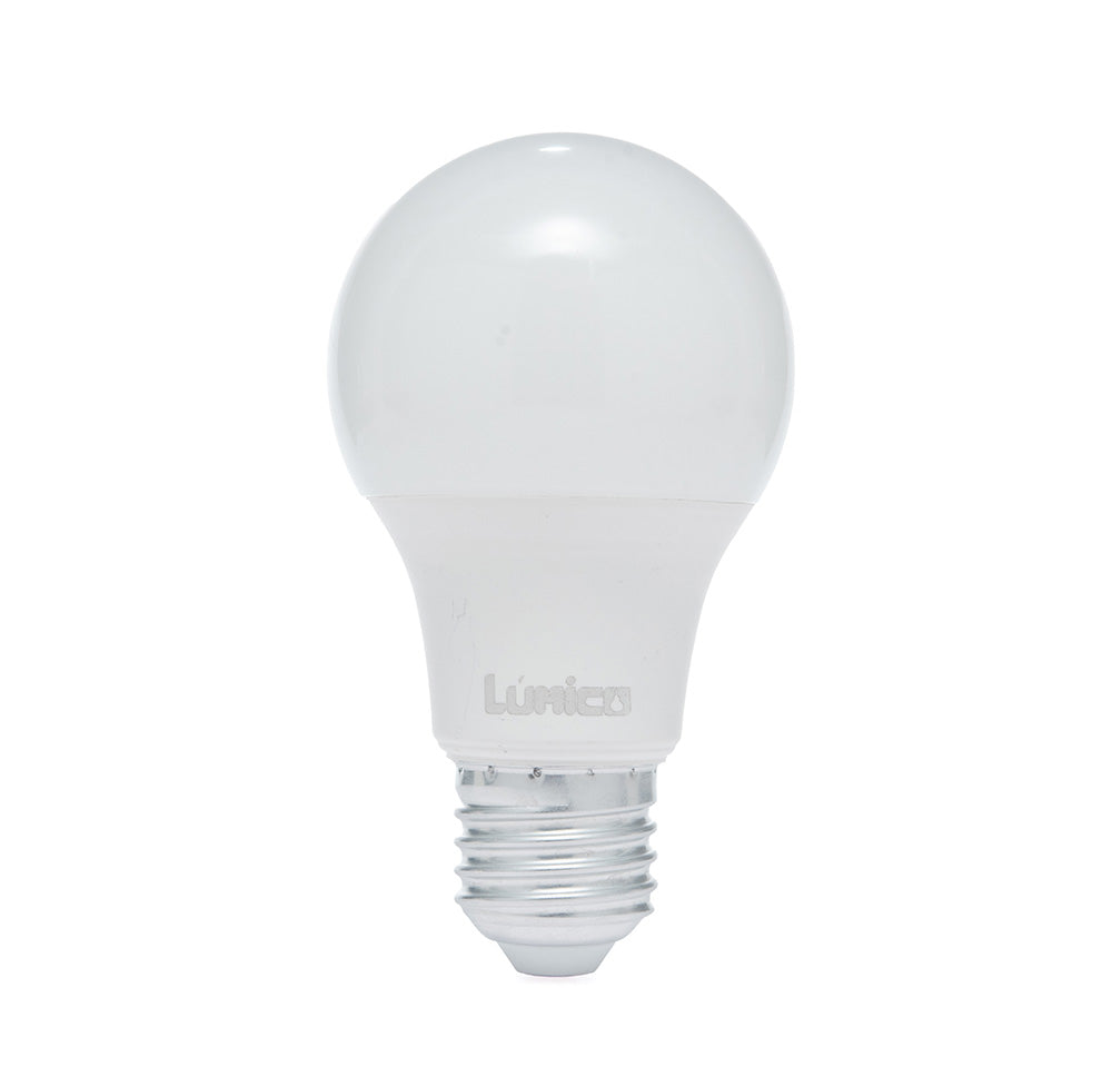 PAQUETE DE 5 FOCOS LED LÚMICO, A19, 9W, LUZ FRÍA, 810 LM, BASE E27