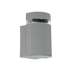 LÁMPARA ARBOTANTE W GRIS, BASE GU10, 6.5 W, EXTERIOR