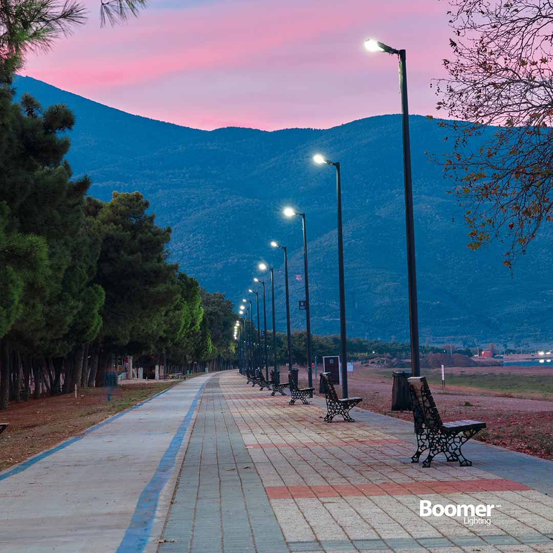 POSTE STREETLIGHT CON FOTOCELDA MICRO 100W, LUZ FRÍA 12000LM