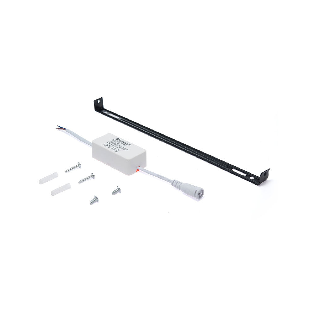 PANEL LED REDONDO NEGRO 24W DE SOBREPONER LUZ CÁLIDA 3000K