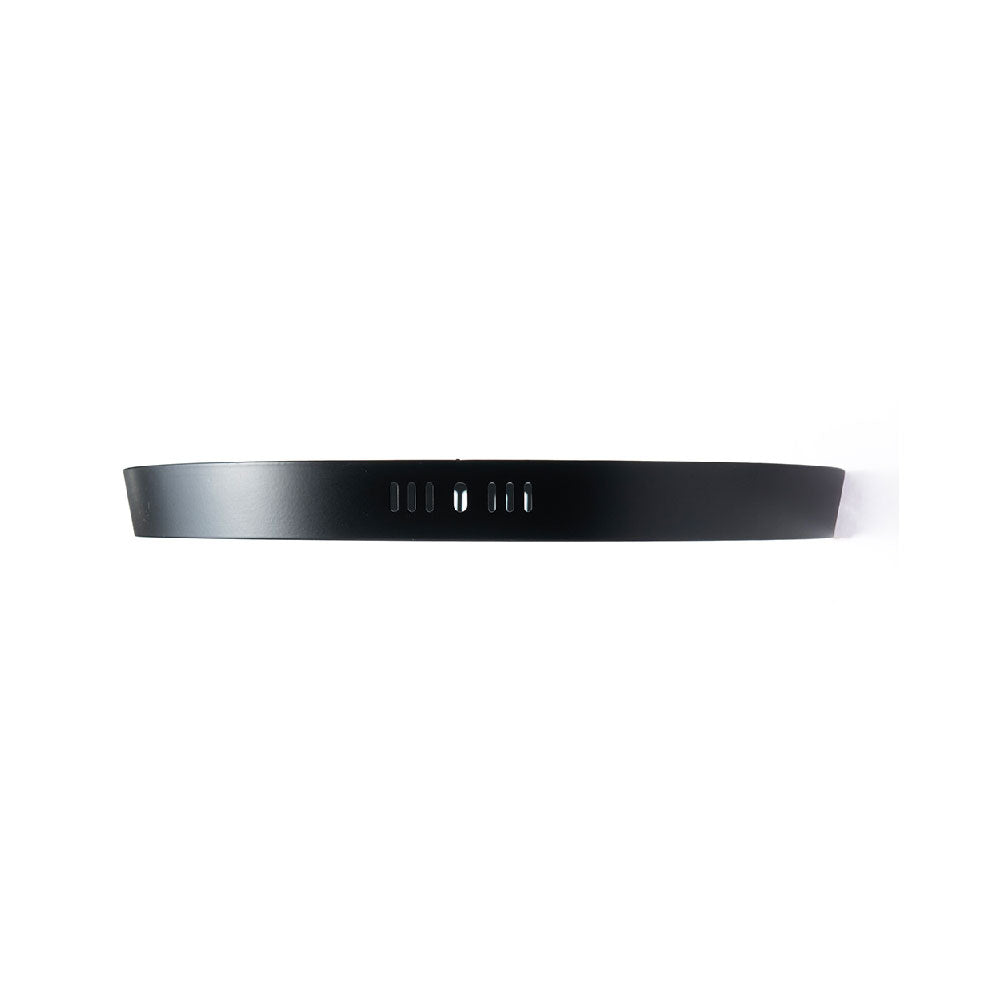 PANEL LED REDONDO NEGRO 24W DE SOBREPONER LUZ CÁLIDA 3000K