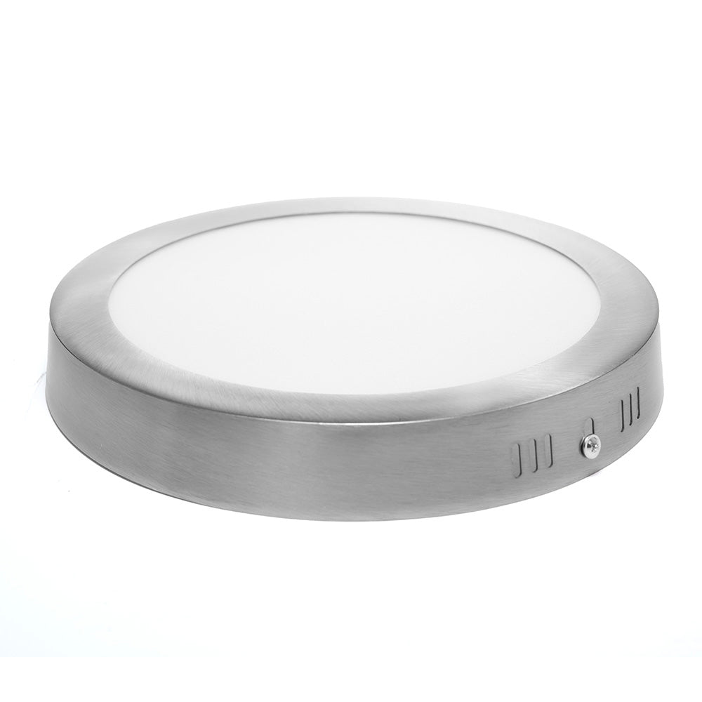 PANEL LED REDONDO SATÍN PARA SOBREPONER, 18W, 1260LM