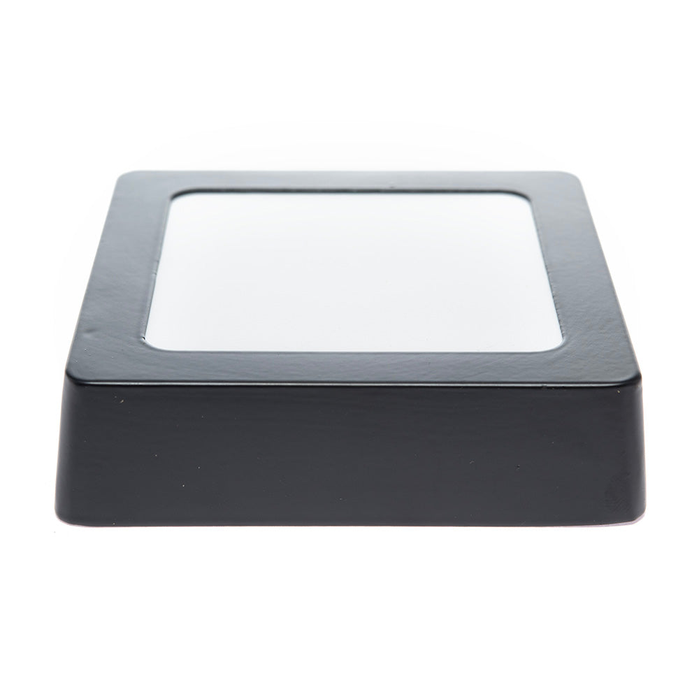 PANEL LED CUADRADO NEGRO DE LUZ CÁLIDA O FRÍA DE 6W