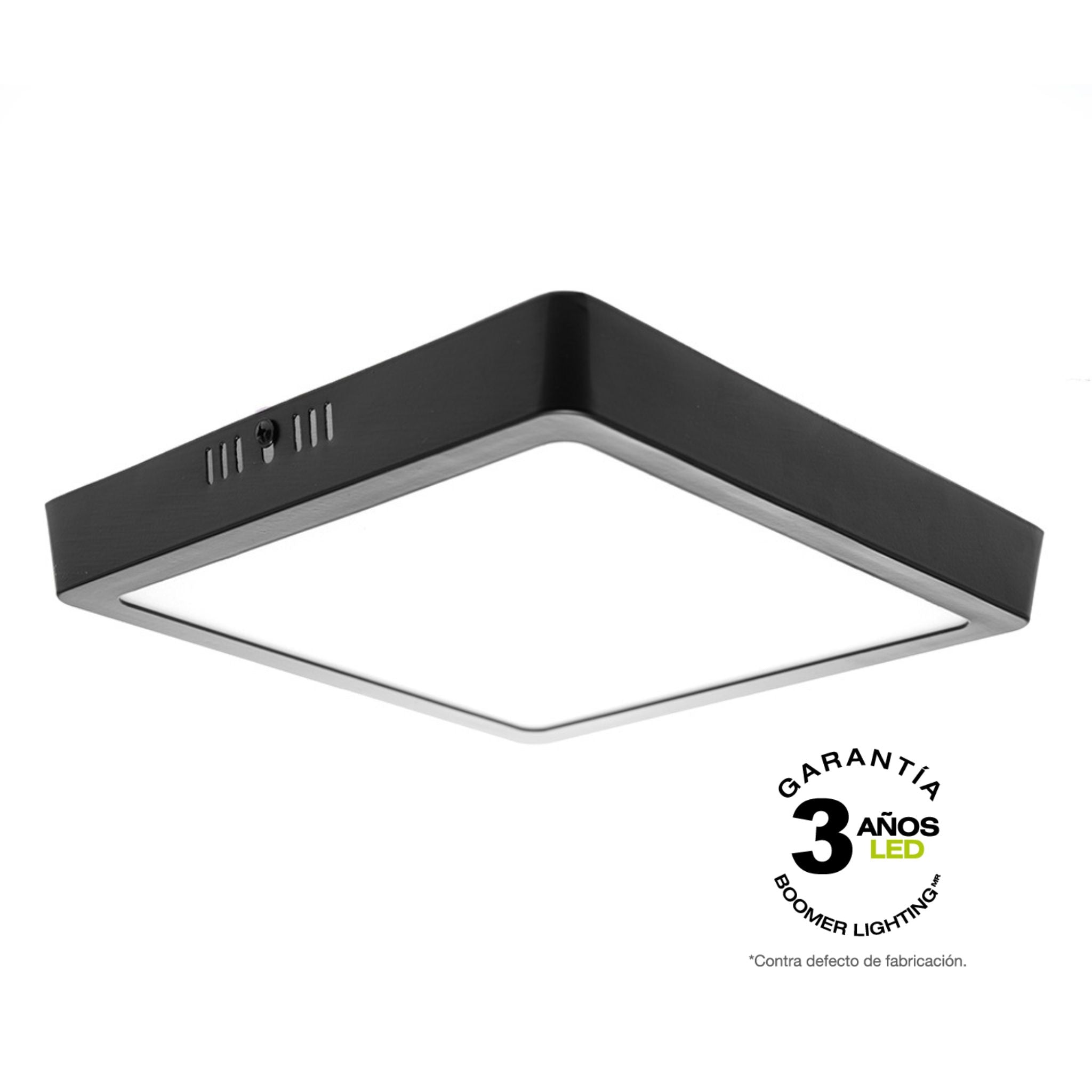 PANEL LED CUADRADO NEGRO 18W 6500K 1260LM SOBREPONER IP20