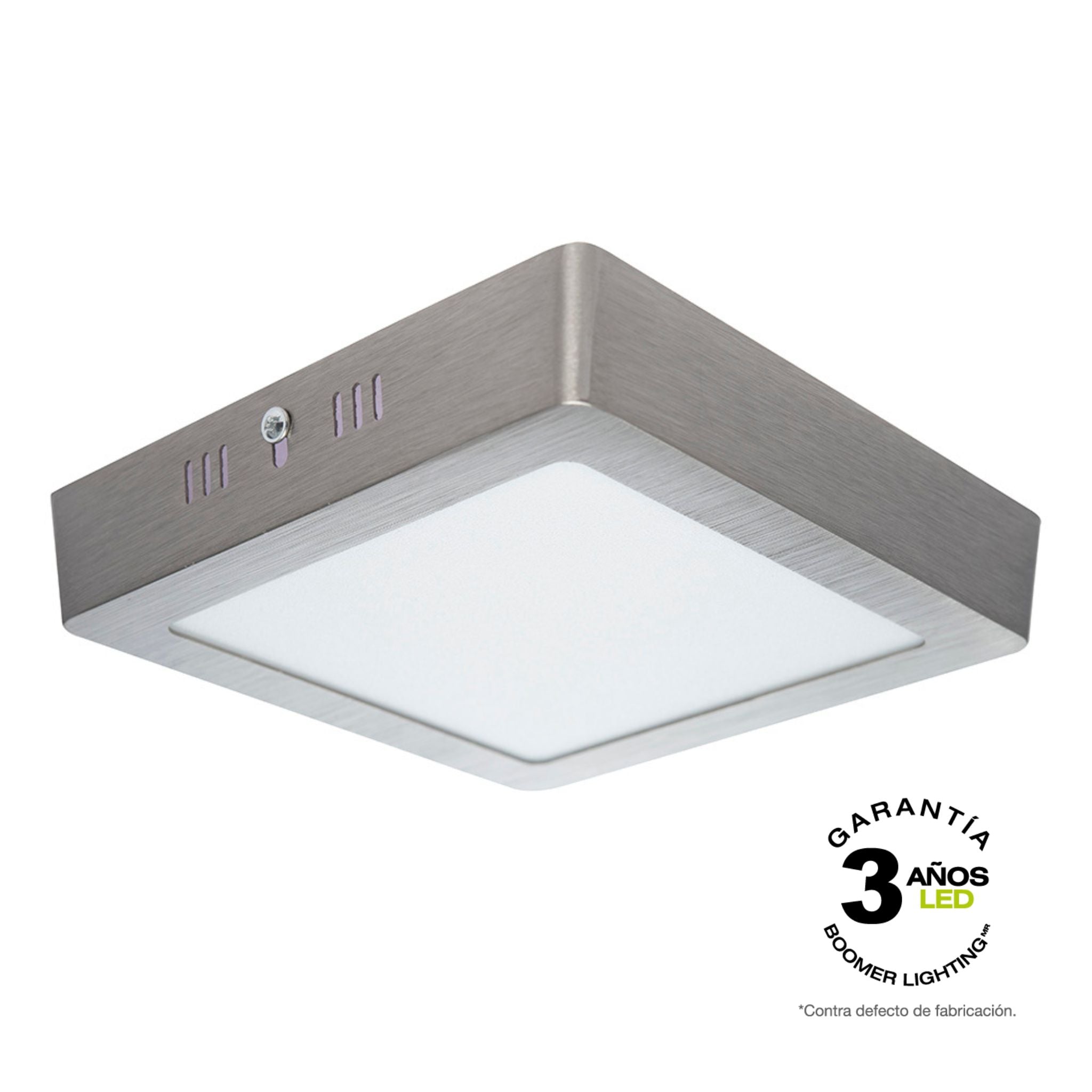 PANEL LED CUADRADO SATINADO 12W LUZ FRÍA PARA SOBREPONER