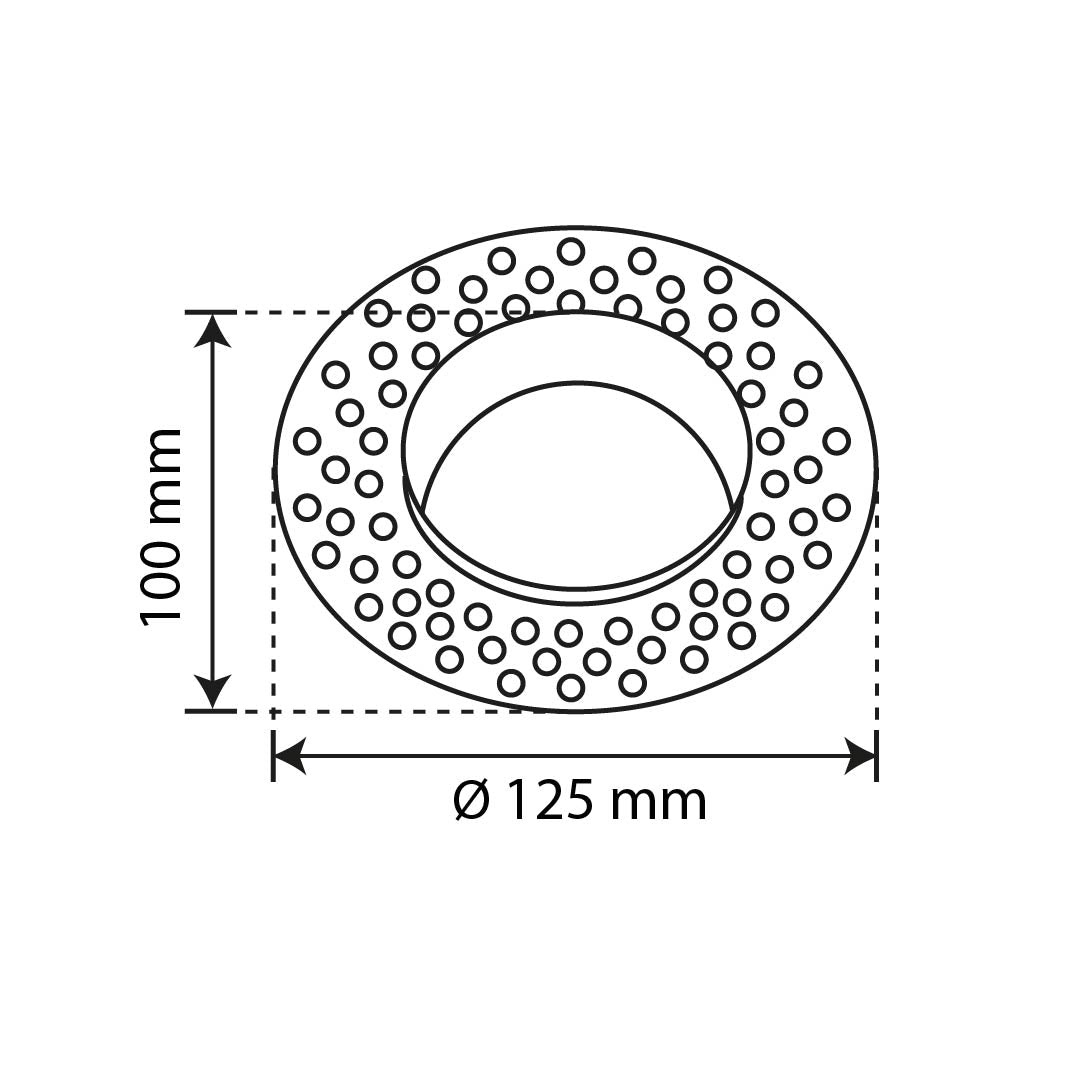 EMPOTRABLE Y5RD REDONDO BLANCO, BASE GU10 Y MR16, ALUMINIO