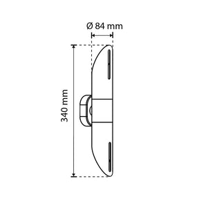 ARBOTANTE PARA PARED TORCH 2 BLANCO, 13W, BASE GU10(x2), INT