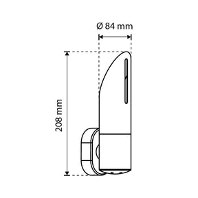 ARBOTANTE PARA PARED TORCH BLANCO, 6.5W, BASE GU10, INTERIOR